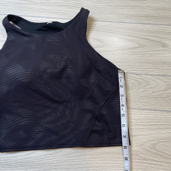 LULULEMON BLACK Invigorate Racerback Training Tank Top Removable Pads size L(12) - Picture 16 of 16